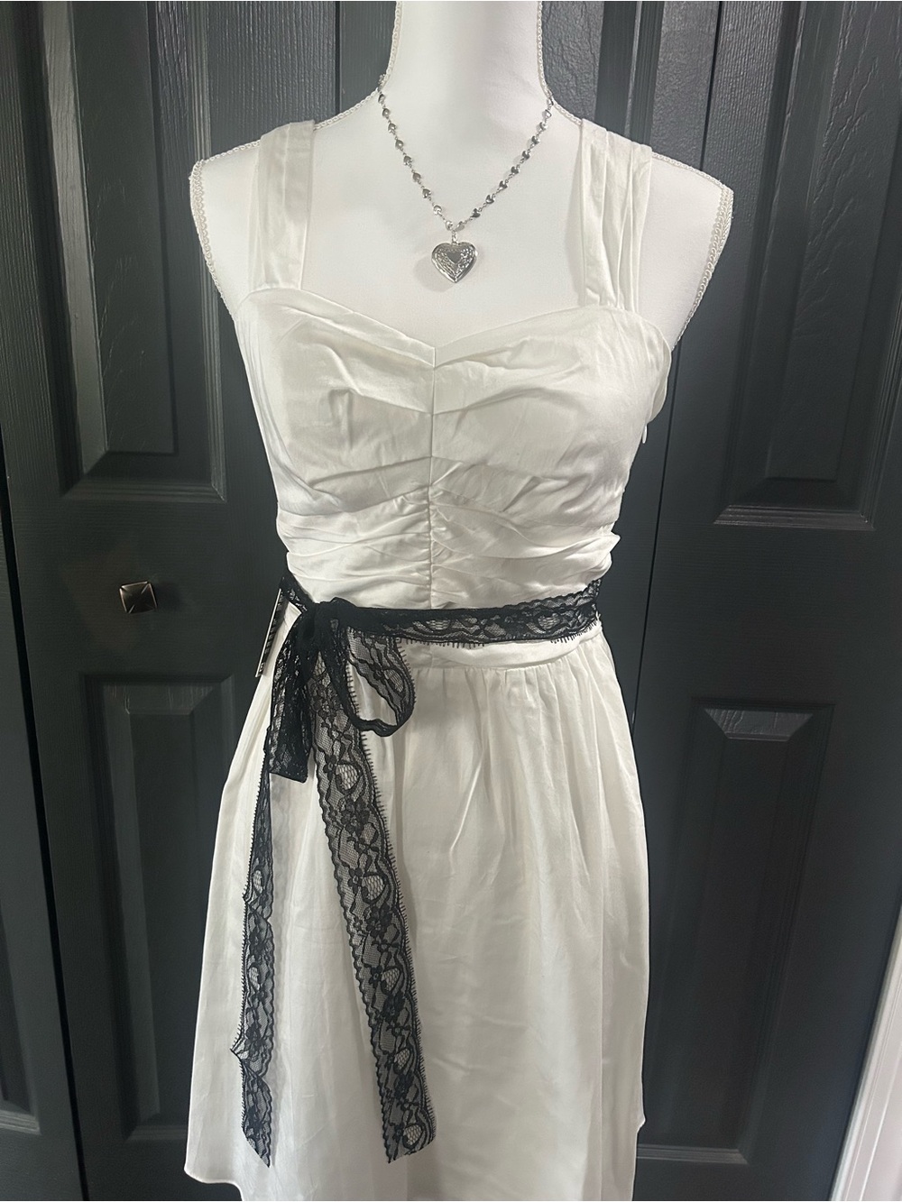 Express White Sleeveless Dress